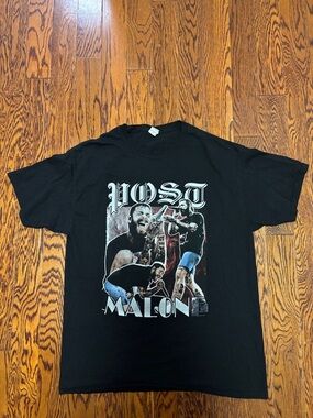 Post Malone Black Tour T shirt Size: Large